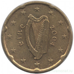 Монета. Ирландия. 20 центов 2004 год. 