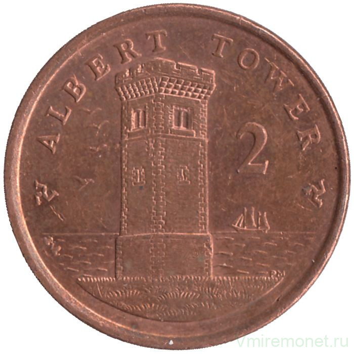 Монета. Остров Мэн. 2 пенса 2007 год. BA.