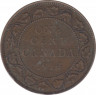 Монета. Канада. 1 цент 1914 год. ав.