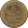 Монета. ФРГ. 5 пфеннигов 1972 год. Монетный двор - Гамбург (J). ав.