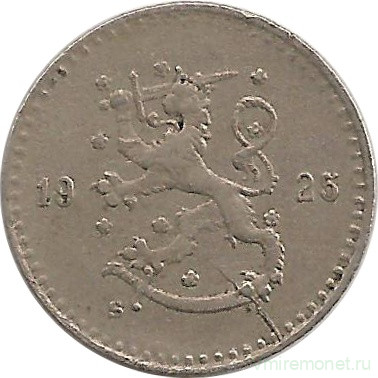 Монета. Финляндия. 25 пенни 1925 год.