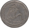 Монета. Восточные Карибские государства. 1 доллар 2004 год. ав.