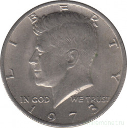 Монета. США. 50 центов 1973 год.