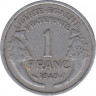 Монета. Франция. 1 франк 1949 год. Монетный двор - Париж. ав.