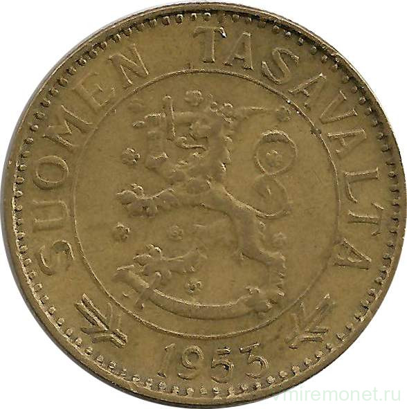 Монета. Финляндия. 50 марок 1953 год.