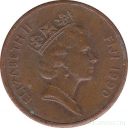 Монета. Фиджи. 1 цент 1990 год.