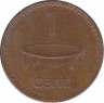 Монета. Фиджи. 1 цент 1990 год. рев.