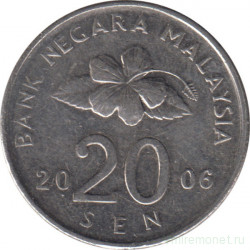 Монета. Малайзия. 20 сен 2006 год.