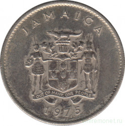 Монета. Ямайка. 10 центов 1975 год.