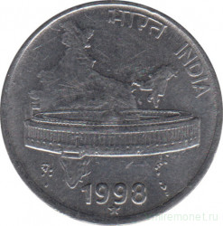 Монета. Индия. 50 пайс 1998 год.