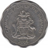 Монета. Багамские острова. 10 центов 2005 год. ав.