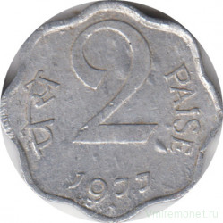 Монета. Индия. 2 пайса 1977 год.