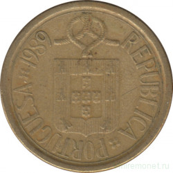 Монета. Португалия. 10 эскудо 1989 год.