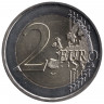 Монета. Франция. 2 евро 2024 год. XXXIII Олимпийские игры, Париж 2024 - Эйфелева башня.