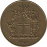 Монета. Исландия. 2 кроны 1963 год. ав.
