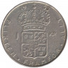 Монета. Швеция. 1 крона 1953 год.