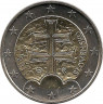 Аверс. Монета. Словакия. 2 евро 2011 год.