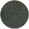 Монета. Польша. 1 солид 1753 год. Август III Саксонец.