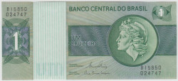 Банкнота. Бразилия. 1 крузейро 1972 - 1980 года. Тип 191Ac.