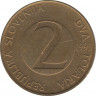  Монета. Словения. 2 толара 1993 год. ав.
