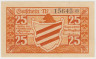 Бона. Нотгельд. Германия. Город Хойм. 25 пфеннигов 1921 год. Вариант 634.2.а. ав.