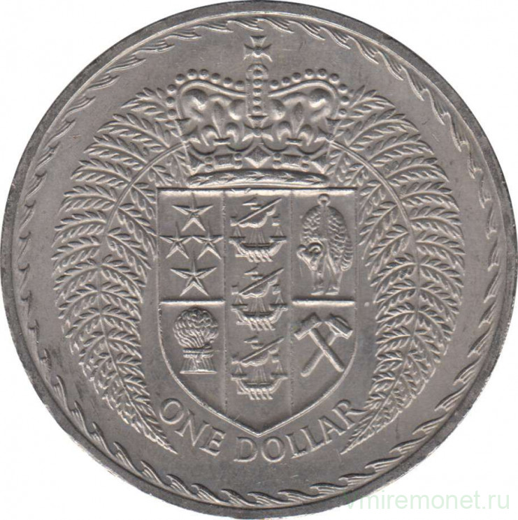 Монета. Новая Зеландия. 1 доллар 1967 год.