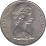 Монета. Новая Зеландия. 1 доллар 1967 год. рев.