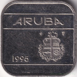 Монета. Аруба. 50 центов 1995 год.