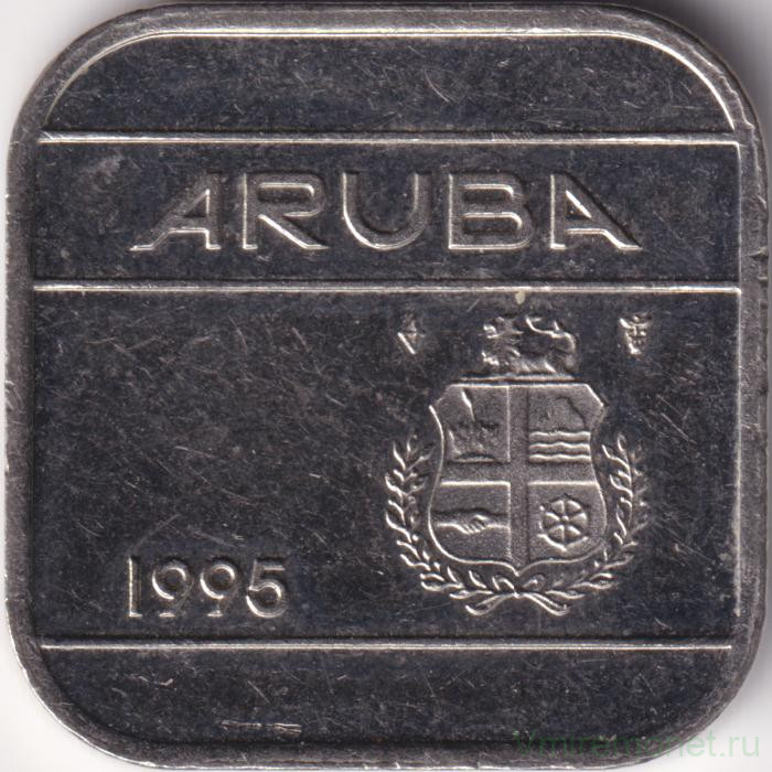 Монета. Аруба. 50 центов 1995 год.