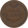 Монета. США. 1 цент 1892 год. рев.