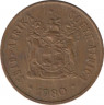 Монета. Южно-Африканская республика. 1 цент 1980 год. ав.