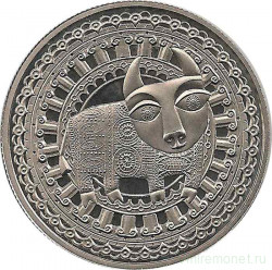 Монета. Беларусь. 1 рубль 2009 год. Телец. Знаки зодиака.