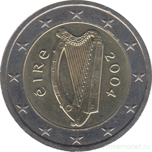 Монеты. Ирландия. Набор евро 8 монет 2004 год. 1, 2, 5, 10, 20, 50 центов, 1, 2 евро.