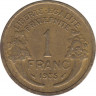 Монета. Франция. 1 франк 1935 год. ав.