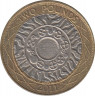 Монета. Великобритания. 2 фунта 2011 год. ав.