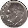  Монета. США. 10 центов 1981 год. Монетный двор D. ав.
