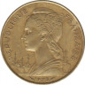 Монета. Французские Афар и Исса. 20 франков 1975 год. рев.