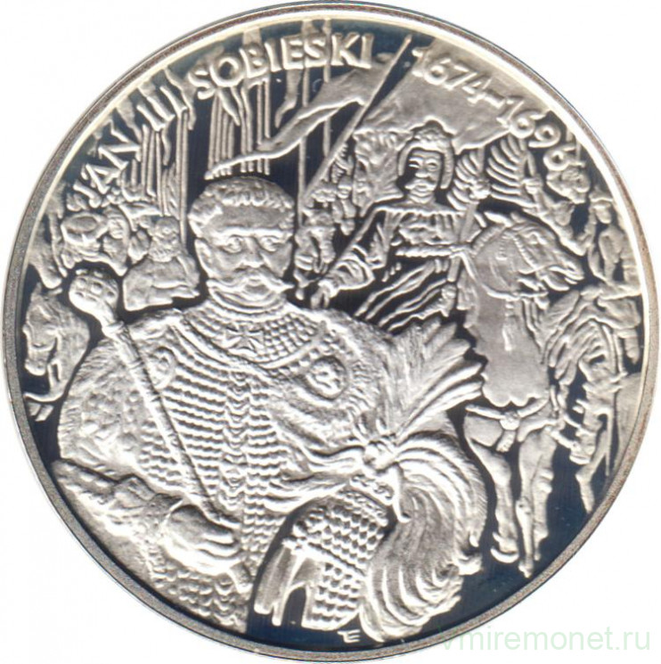 Монета. Польша. 10 злотых 2001 год. Ян III Собеский.