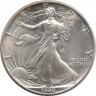 Аверс. Монета. США. 1 доллар 1990 год. Шагающая свобода.