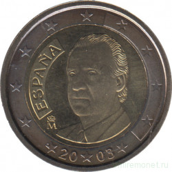Монета. Испания. 2 евро 2003 год.