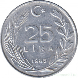 Монета. Турция. 25 лир 1985 год.
