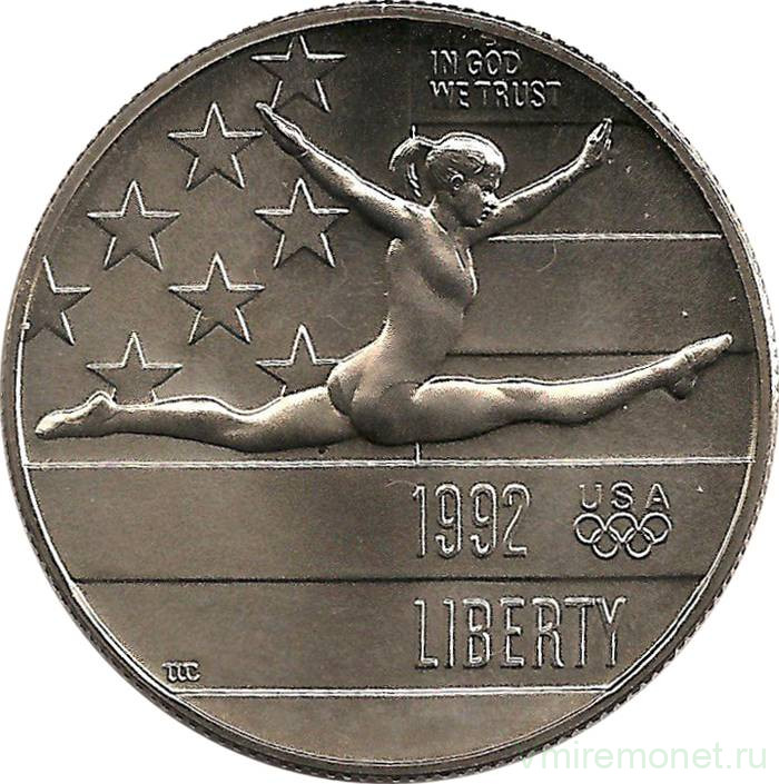 Монета. США. 50 центов 1992 год (P). XXV олимпийские игры, Барселона.