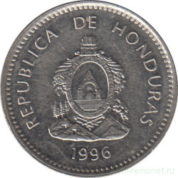 Монета. Гондурас. 20 сентаво 1996 год.