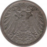 Монета. Германия (Германская империя 1871-1922). 5 пфеннигов 1907 год. (E). рев.