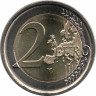  Монета. Испания. 2 евро 2012 год. 10 лет наличному обращению евро. рев.