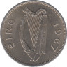 Монета. Ирландия. 6 пенсов 1967 год. ав.