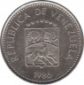 Монета. Венесуэла. 5 сентимо 1986 год. ав.