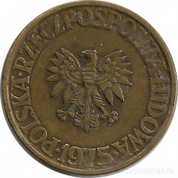 Монета. Польша. 5 злотых 1975 год.