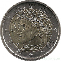 Монеты. Италия. Набор евро 8 монет 2017 год. 1, 2, 5, 10, 20, 50 центов, 1, 2 евро.