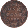 Монета. Канада. 1 цент 1909 год.
